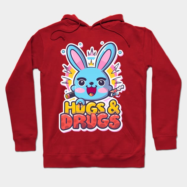 Hugs & Drugs Bunny Hoodie by C.Note